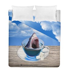 Cup Of Tea Duvet Cover Double Side (full/ Double Size) by Valentinaart