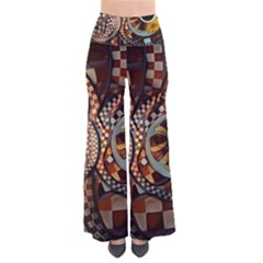 Midnight Never Ends, A Red Checkered Diner Fractal Pants by jayaprime