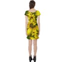 Beautiful Yellow-Green Meadow of Daffodil Flowers Short Sleeve Skater Dress View2