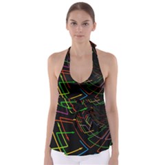 Arrows Direction Opposed To Next Babydoll Tankini Top by Celenk