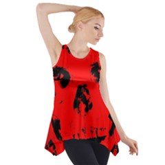 Halloween Face Horror Body Bone Side Drop Tank Tunic by Celenk