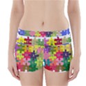 Puzzle Part Letters Abc Education Boyleg Bikini Wrap Bottoms View1