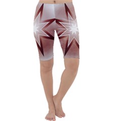 Star Christmas Festival Decoration Cropped Leggings  by Celenk