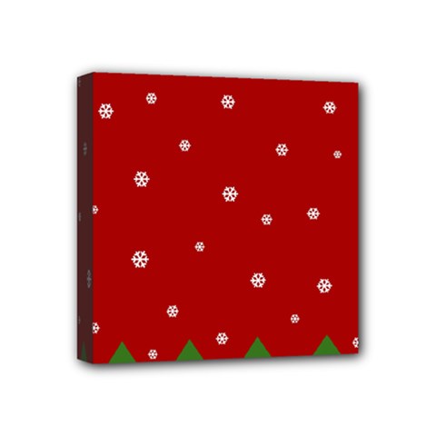 Christmas Pattern Mini Canvas 4  X 4  by Valentinaart