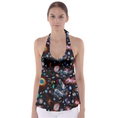 Galaxy Nebula Babydoll Tankini Top by Celenk