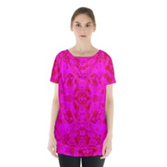 Pattern Skirt Hem Sports Top by gasi