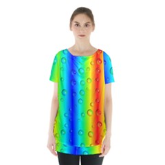 Pattern Skirt Hem Sports Top by gasi