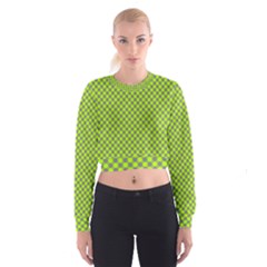 Pattern Cropped Sweatshirt by gasi