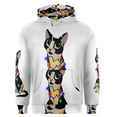 Meowy Christmas Men s Pullover Hoodie by Valentinaart