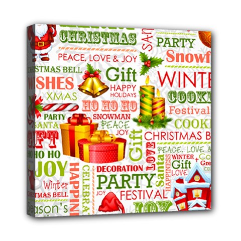 The Joys Of Christmas Mini Canvas 8  X 8  by allthingseveryone