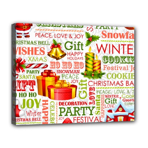 The Joys Of Christmas Canvas 14  X 11  by allthingseveryone