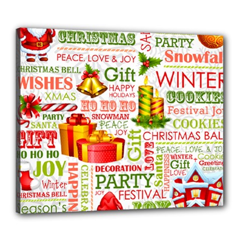 The Joys Of Christmas Canvas 24  X 20  by allthingseveryone