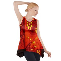 Star Light Christmas Romantic Hell Side Drop Tank Tunic by Celenk