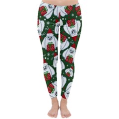 Yeti Xmas Pattern Classic Winter Leggings by Valentinaart