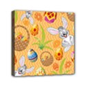 Easter Bunny And Egg Basket Mini Canvas 6  x 6  View1