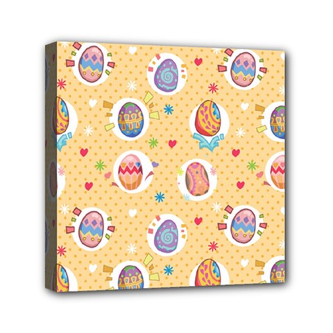 Fun Easter Eggs Mini Canvas 6  X 6  by allthingseveryone