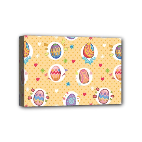 Fun Easter Eggs Mini Canvas 6  X 4  by allthingseveryone