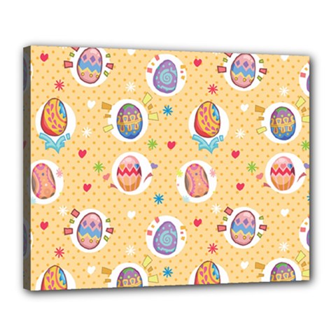 Fun Easter Eggs Canvas 20  X 16  by allthingseveryone