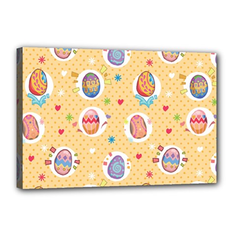 Fun Easter Eggs Canvas 18  X 12  by allthingseveryone