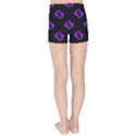 Purple Pisces On Black Background Kids Sports Shorts View2