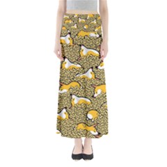 Sleeping Corgi Full Length Maxi Skirt by Celenk