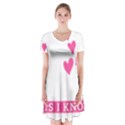 Jesus Loves Me [converted] Short Sleeve V-neck Flare Dress View1