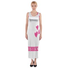 Jesus Loves Me [converted] Fitted Maxi Dress by clothcarts