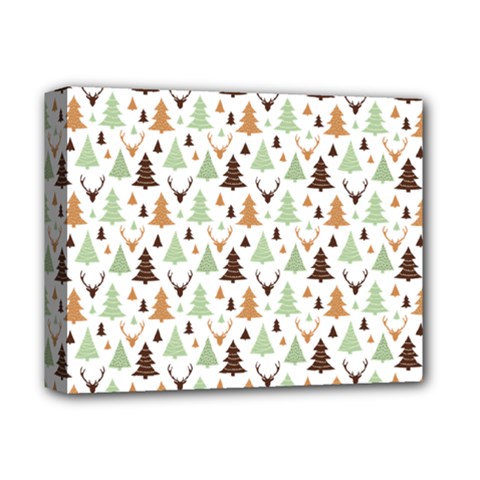 Reindeer Christmas Tree Jungle Art Deluxe Canvas 14  X 11  by patternstudio