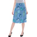 Cute Narwhal Pattern Midi Beach Skirt View1