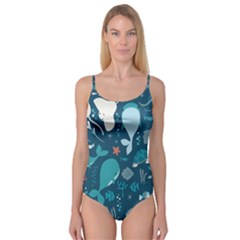 Cool Sea Life Pattern Camisole Leotard  by Bigfootshirtshop