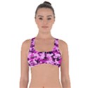 Hot Pink Catmouflage Camouflage Got No Strings Sports Bra View1