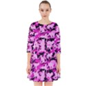 Hot Pink Catmouflage Camouflage Smock Dress View1