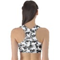 Black and White Catmouflage Camouflage Sports Bra View2