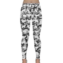 Black And White Catmouflage Camouflage Classic Yoga Leggings by PodArtist