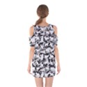 Black and White Catmouflage Camouflage Shoulder Cutout One Piece View2