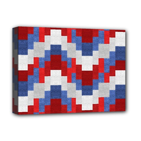 Texture Textile Surface Fabric Deluxe Canvas 16  X 12   by Celenk