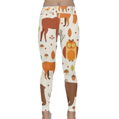 Woodland Friends Pattern Classic Yoga Leggings by Bigfootshirtshop