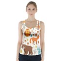 Woodland Friends Pattern Racer Back Sports Top View1