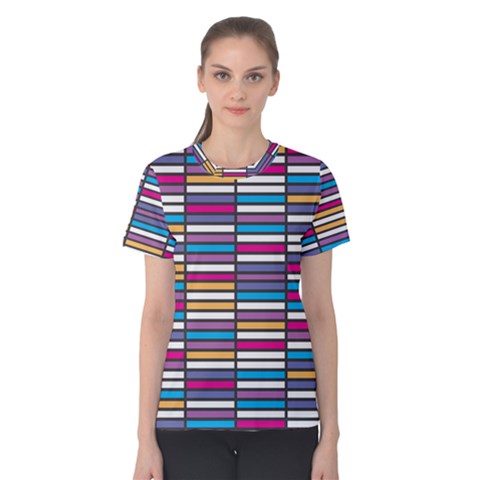 Color Grid 01 Women s Cotton Tee by jumpercat