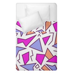 Retro Shapes 03 Duvet Cover Double Side (single Size) by jumpercat