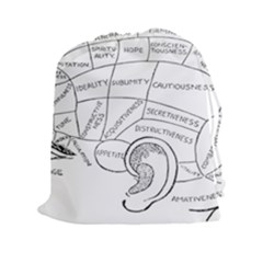 Brain Chart Diagram Face Fringe Drawstring Pouches (xxl) by Celenk