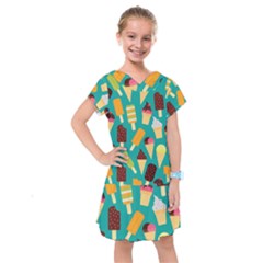 Summer Treats Kids  Drop Waist Dress by Bigfootshirtshop