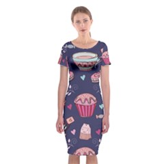 Afternoon Tea And Sweets Classic Short Sleeve Midi Dress by Bigfootshirtshop