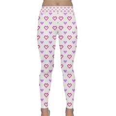 Pixel Hearts Classic Yoga Leggings by jumpercat