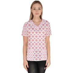 Pixel Hearts Scrub Top by jumpercat