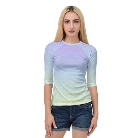 Vanilla Gradient Quarter Sleeve Raglan Tee by jumpercat