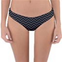 Dark Chevron Reversible Hipster Bikini Bottoms View1