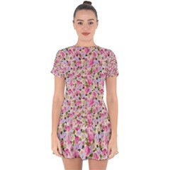Gardenia Sweet Drop Hem Mini Chiffon Dress by jumpercat
