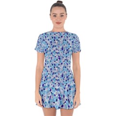 Gardenia Cold Drop Hem Mini Chiffon Dress by jumpercat