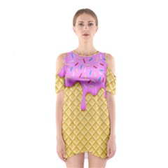 Strawberry Ice Cream Shoulder Cutout One Piece by jumpercat